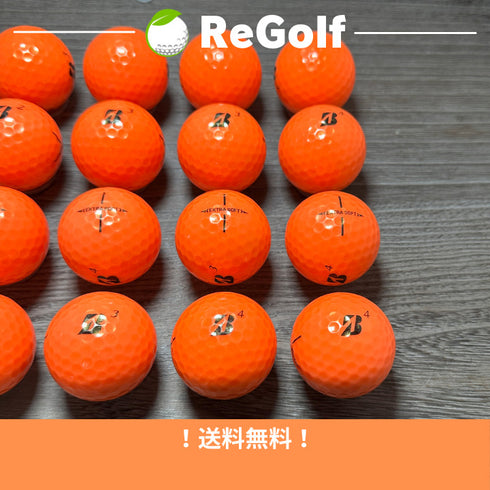 【中古】 ロストボール ブリヂストン エクストラソフト オレンジ 2023年モデル 20球 Cランク ゴルフボール リゴルフ